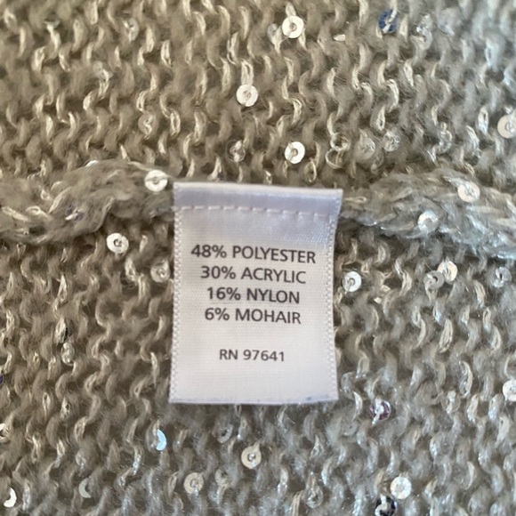 J.jill Long Sleeve Sequin Cardigan Size Small - Picture 6 of 6